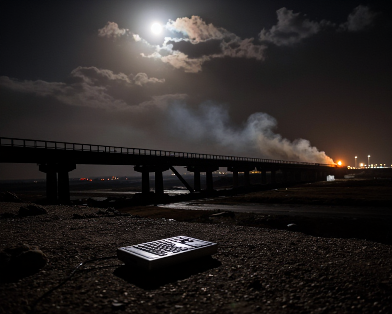 Cinematic Middle East Conflict Scene