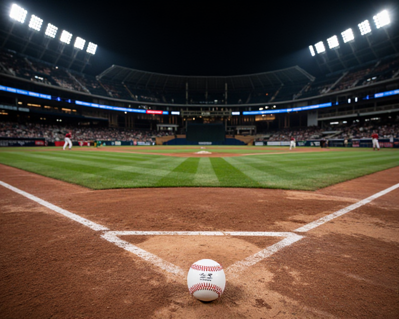 Cinematic Baseball Stadium Night