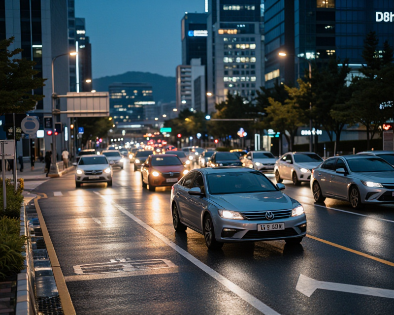 Cinematic Urban Traffic in Seoul