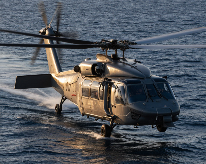 Cinematic Naval Aviation Scene