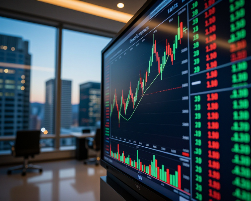 Stock Market Terminal in Seoul